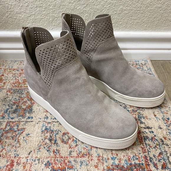 Gray suede booties sneakers - Picture 5 of 5